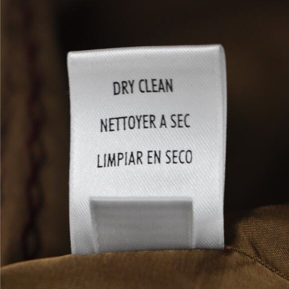 Vintage faux suede embroidered skirt dark caramel brown 10 petite western boho - Picture 7 of 9